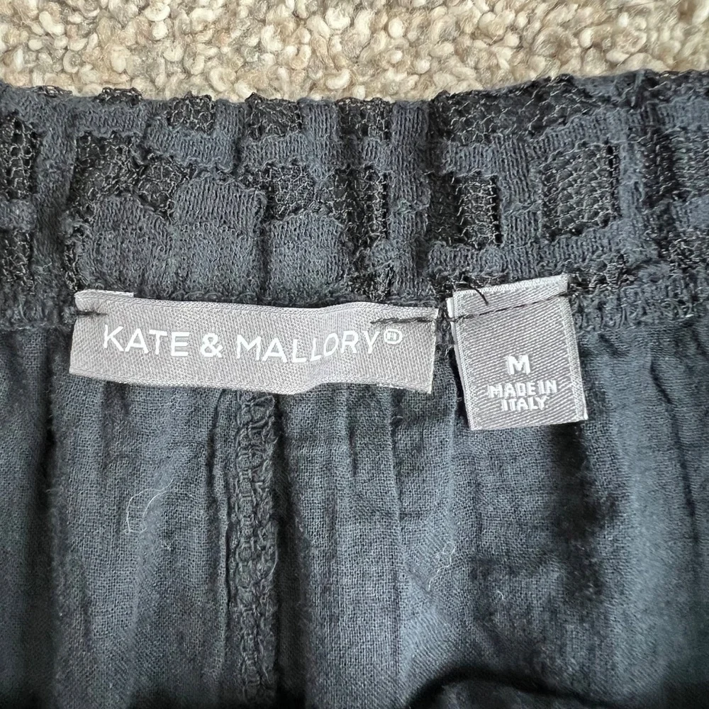 Kate & Mallory Black Floral‎ Lace Maxi Skirt, Size Medium